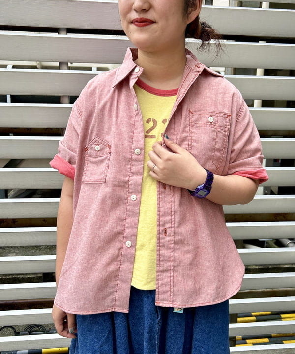 Kyooka Sayakaさんの「BEAMS WOMEN｜WAREHOUSE & CO. &times; BEAMS BOY / 別注 ステンシル リバーシブル Tシャツ」を使ったコーディネート