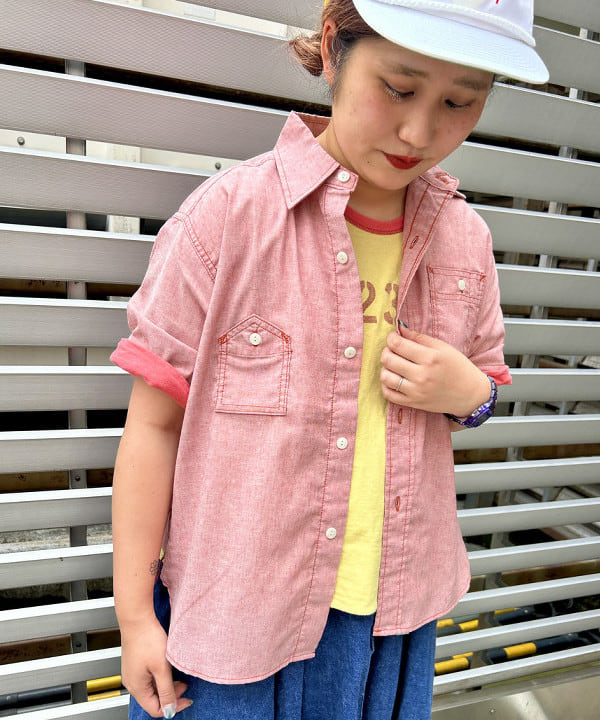 Kyooka Sayakaさんの「BEAMS WOMEN｜WAREHOUSE & CO. &times; BEAMS BOY / 別注 ステンシル リバーシブル Tシャツ」を使ったコーディネート