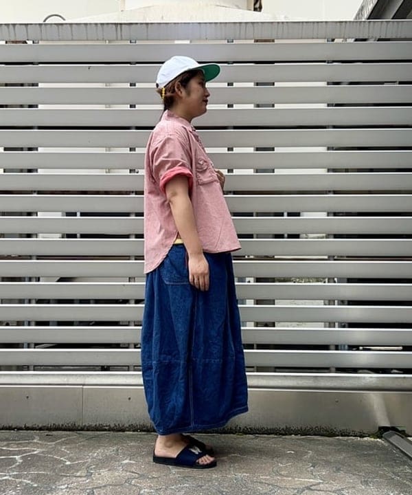 Kyooka Sayakaさんの「BEAMS WOMEN｜WAREHOUSE & CO. &times; BEAMS BOY / 別注 ステンシル リバーシブル Tシャツ」を使ったコーディネート