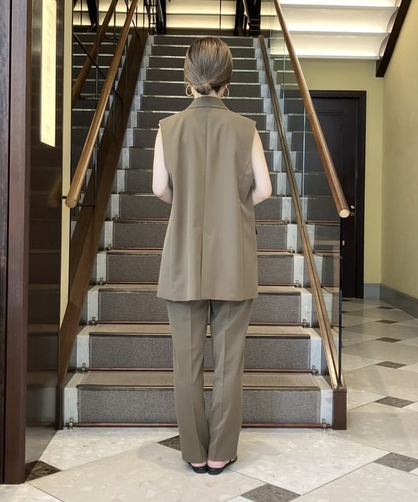 蒲原 捺美さんの「BEAMS WOMEN｜ATON / ORGANIC FRESCA タンクトップ」を使ったコーディネート