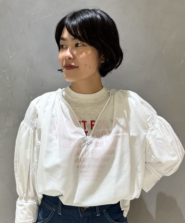 葵さんの「BEAMS WOMEN｜maturely / Lawn Gather Stitch Smock」を使ったコーディネート