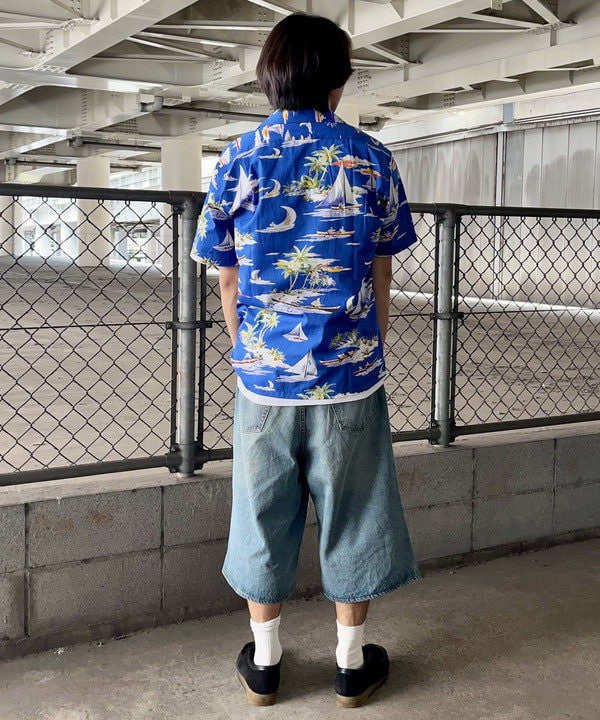 槙山 賢斗さんの「BEAMS WOMEN｜DALE HOPE / 別注 Short Sleeve Aloha Shirt」を使ったコーディネート
