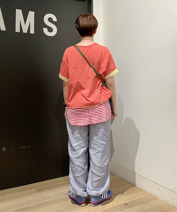 みかみさんの「BEAMS WOMEN｜WAREHOUSE & CO. × BEAMS BOY / 別注 ステンシル リバーシブル Tシャツ」を使ったコーディネート