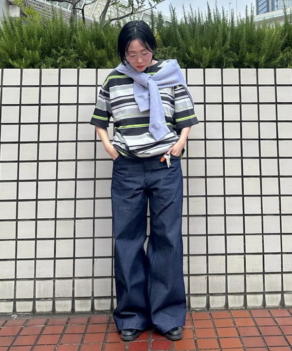 なるみさんの「GOOD ROCK SPEED / 別注 カレッジ クルー スウェット」を使ったコーディネート