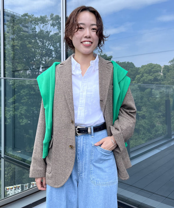 しもつまさんの「BEAMS WOMEN｜オックスフォード ボタンダウンシャツ NEW」を使ったコーディネート