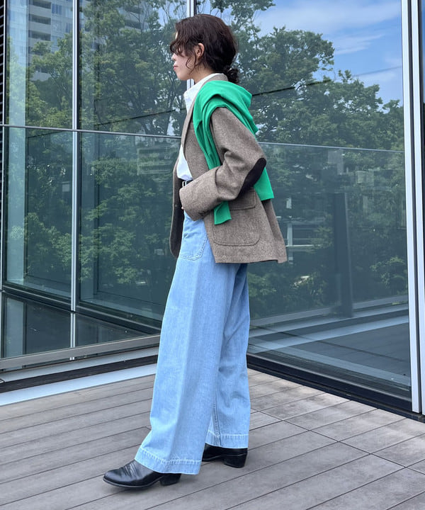 しもつまさんの「BEAMS WOMEN｜オックスフォード ボタンダウンシャツ NEW」を使ったコーディネート