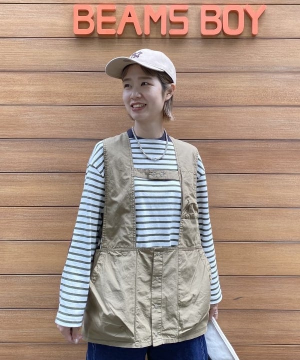 Kaoru Sakumaさんの「BEAMS WOMEN｜コットンウェザー ハンティング ベスト」を使ったコーディネート