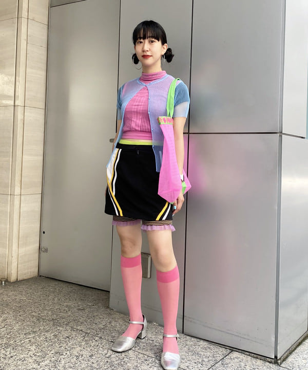 マツド ユメカさんの「BEAMS WOMEN｜BAGMATI / Mesh Tote Bag」を使ったコーディネート
