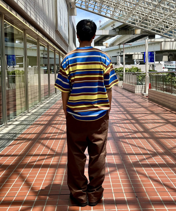 萩原 悠斗さんの「BEAMS / マルチボーダー Tシャツ」を使ったコーディネート