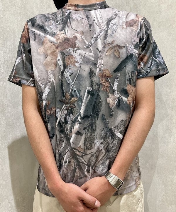 ムファサさんの「BEAMS WOMEN｜BEAMS / メッシュ プリント ルーズTシャツ」を使ったコーディネート