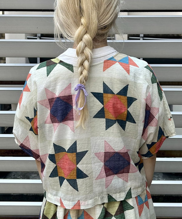 ナツハさんの「BEAMS WOMEN｜BEAMS BOY / イレギュラー バンダナ バッグ」を使ったコーディネート