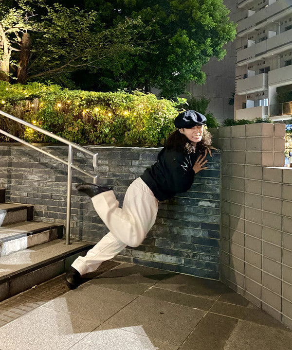 りくっしーさんの「BEAMS WOMEN｜BEAMS PLUS / スエード バイザー リネン キャスケット」を使ったコーディネート