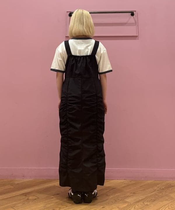 ここあさんの「BEAMS WOMEN｜Ray BEAMS / ギャザー ジップ サロペット ワンピース」を使ったコーディネート
