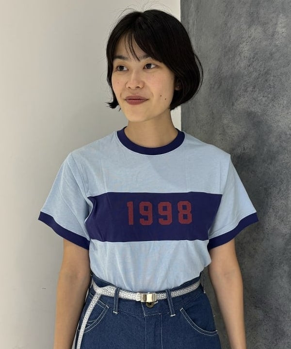 葵さんの「BEAMS WOMEN｜BEAMS BOY / スポーツ ライン ショート スリーブ」を使ったコーディネート