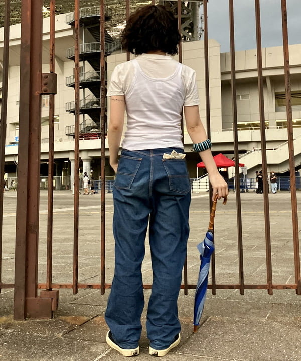 小原 もこさんの「BEAMS WOMEN｜ボーイ ベーシック Tシャツ」を使ったコーディネート