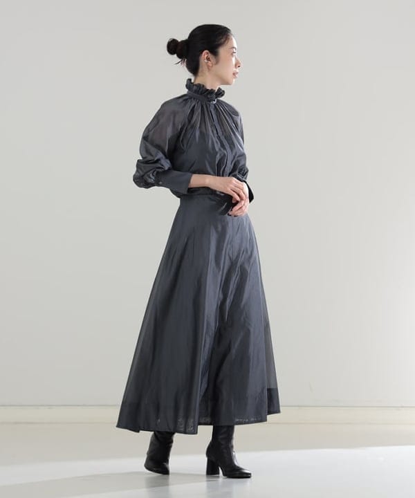 【Demi-Luxe BEAMS AK+1】シアー スリットスカート M Demi-Luxe BEAMS/AK+1】36 シアー スリット スカート