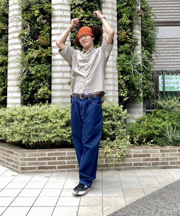 りくっしーさんの「BEAMS WOMEN｜BEAMS PLUS / コットン リネン ワッチキャップ」を使ったコーディネート