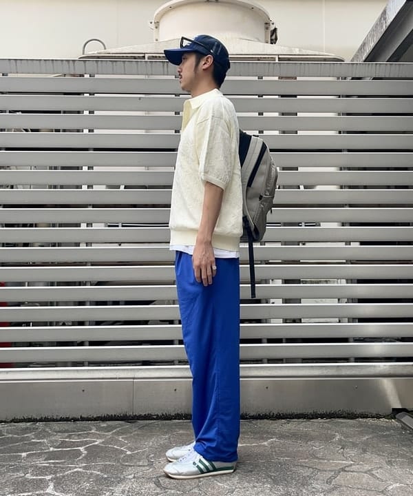 高遠 恒巳さんの「BEAMS WOMEN｜BEAMS / メッシュ ニット ポロシャツ」を使ったコーディネート