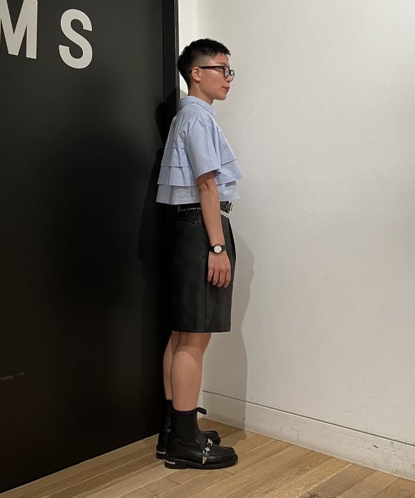土田 達也さんの「BEAMS WOMEN｜Ray BEAMS / ティアード クロップド シャツ」を使ったコーディネート