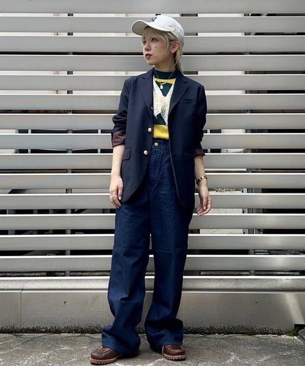 ナツハさんの「BEAMS WOMEN｜BEAMS BOY / ポリエステル ウール 3ボタン ブレザー」を使ったコーディネート