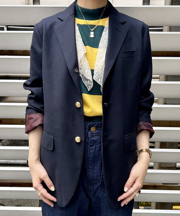 ナツハさんの「BEAMS WOMEN｜BEAMS BOY / ポリエステル ウール 3ボタン ブレザー」を使ったコーディネート