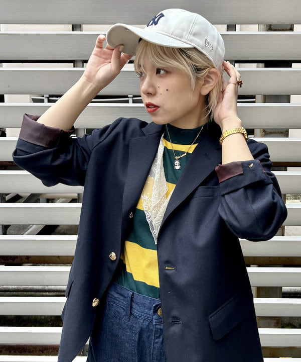 ナツハさんの「BEAMS WOMEN｜BEAMS BOY / ポリエステル ウール 3ボタン ブレザー」を使ったコーディネート