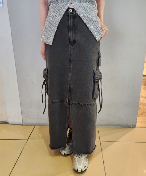 saori KATOさんの「BEAMS WOMEN｜Ray BEAMS / デニム カーゴ スカート」を使ったコーディネート