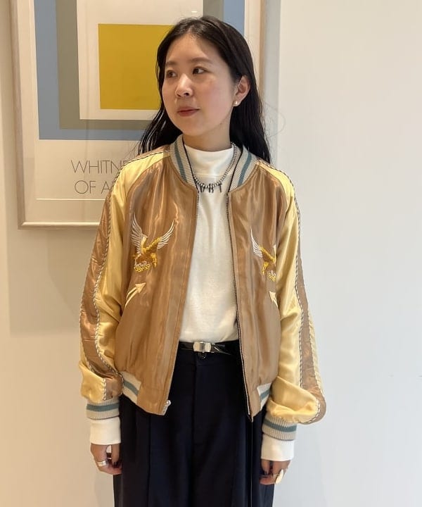 ミナミマリコさんの「BEAMS WOMEN｜テーラー東洋 / 別注 イーグル ドラゴン & ジャパンマップ スカジャン」を使ったコーディネート