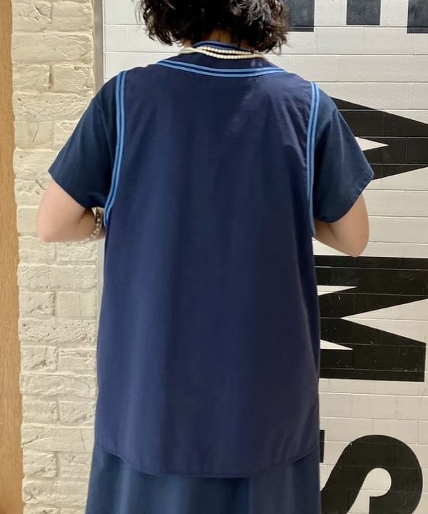 小原 もこさんの「BEAMS WOMEN｜BEAMS BOY / 樹脂 パール ロング ネックレス」を使ったコーディネート