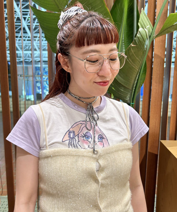 庭野 優紀さんの「ティアドロップ 眼鏡」を使ったコーディネート