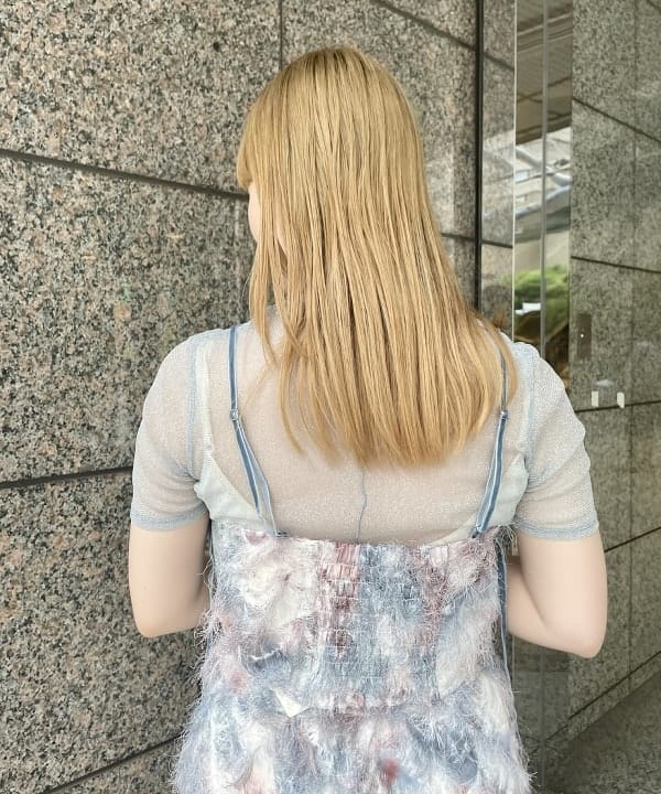 田中 里実さんの「BEAMS WOMEN｜ﾗﾒﾁｭｰﾙｾﾝﾀｰｼｰﾑT」を使ったコーディネート