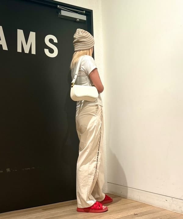 sakuraさんの「BEAMS WOMEN｜RACAL / Japanese Paper Multi Border Knit Cap」を使ったコーディネート
