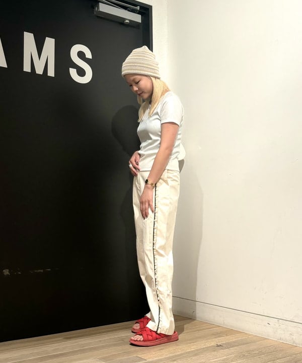 sakuraさんの「BEAMS WOMEN｜RACAL / Japanese Paper Multi Border Knit Cap」を使ったコーディネート