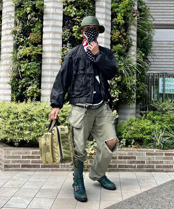 ムファサさんの「BEAMS WOMEN｜BEAMS PLUS / アーミーハット」を使ったコーディネート