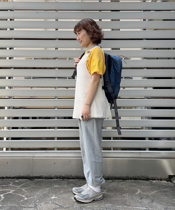 まつむさんの「BEAMS WOMEN｜ボーイ ベーシック Tシャツ」を使ったコーディネート