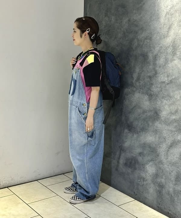 吉野 多恵さんの「BEAMS WOMEN｜SUGAR CANE Add Human Labor / PATCH WORK WORK  T-SHIRT」を使ったコーディネート