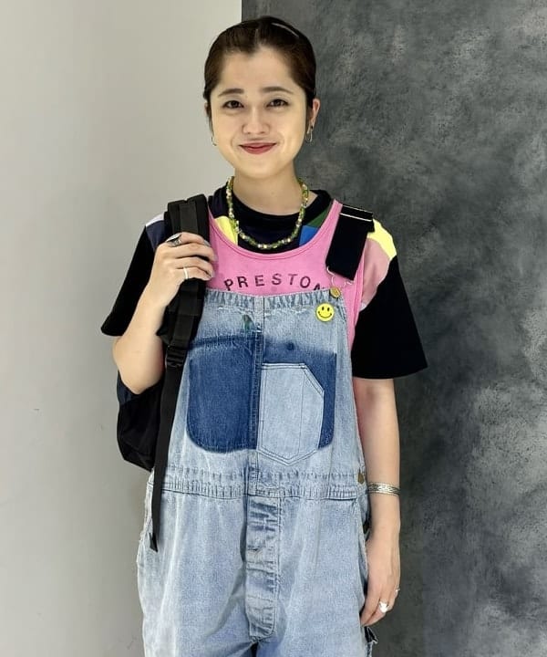 吉野 多恵さんの「BEAMS WOMEN｜SUGAR CANE Add Human Labor / PATCH WORK WORK  T-SHIRT」を使ったコーディネート