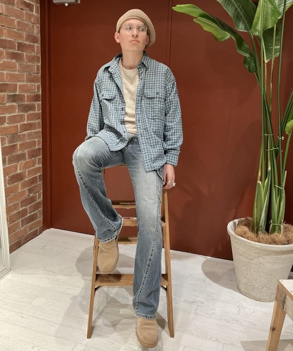 ディクソン 太陽さんの「BEAMS WOMEN｜BEAMS / リネン ベレー▲」を使ったコーディネート