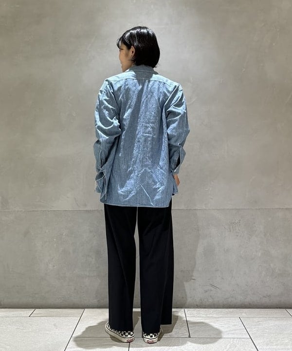 葵さんの「BEAMS WOMEN｜【別注】BUZZ RICKSON'S / シャンブレー ロングスリーブ シャツ」を使ったコーディネート