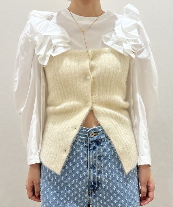 あさひさんの「BEAMS WOMEN｜ジャカード デニムパンツ」を使ったコーディネート