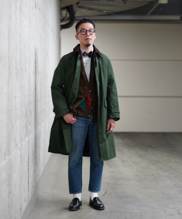 beams  plus別注 barbourコート