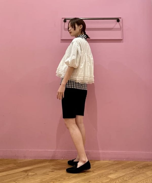 水野 萌香さんの「BEAMS WOMEN｜カット コーデュロイ バイカー ショーツ」を使ったコーディネート