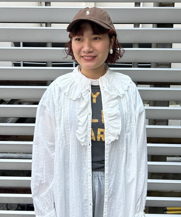 まつむさんの「BEAMS WOMEN｜ボーイ ベーシック Tシャツ」を使ったコーディネート