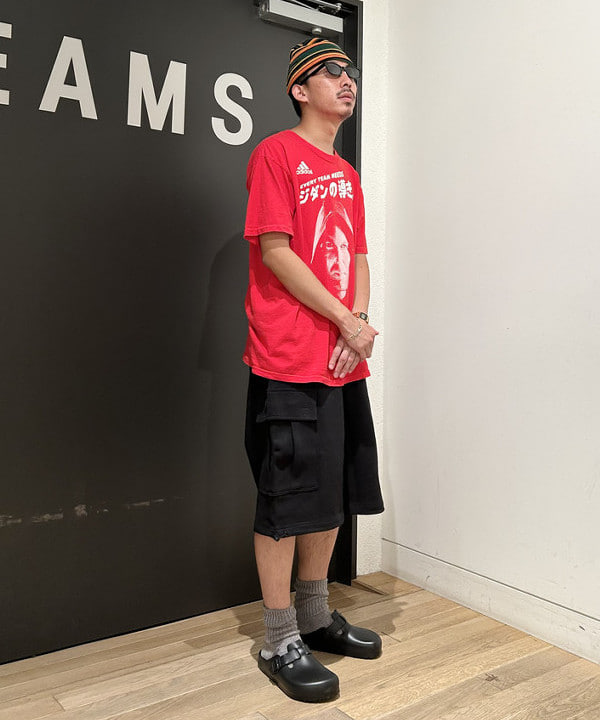 及川 晃さんの「BEAMS WOMEN｜マルチボーダー ワッチキャップ」を使ったコーディネート