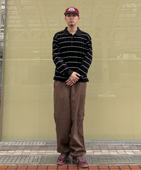 石郷岡 稜さんの「ベーシック ツイル イージーパンツ」を使ったコーディネート