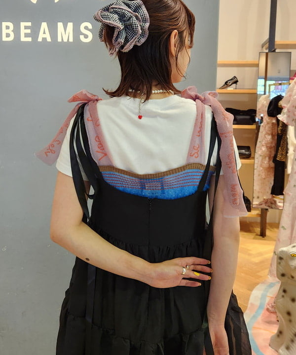 saori KATOさんの「BEAMS WOMEN｜【別注】sister jane / Bow Ruffle Onepiece」を使ったコーディネート