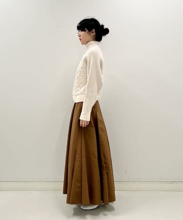 kigoさんの「BEAMS WOMEN｜RBS / モール キリカエ ハイネック ニット」を使ったコーディネート