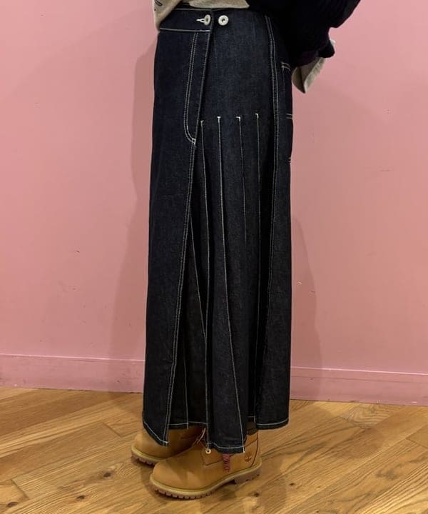 ここあさんの「BEAMS WOMEN｜ラップ プリーツ スカート」を使ったコーディネート