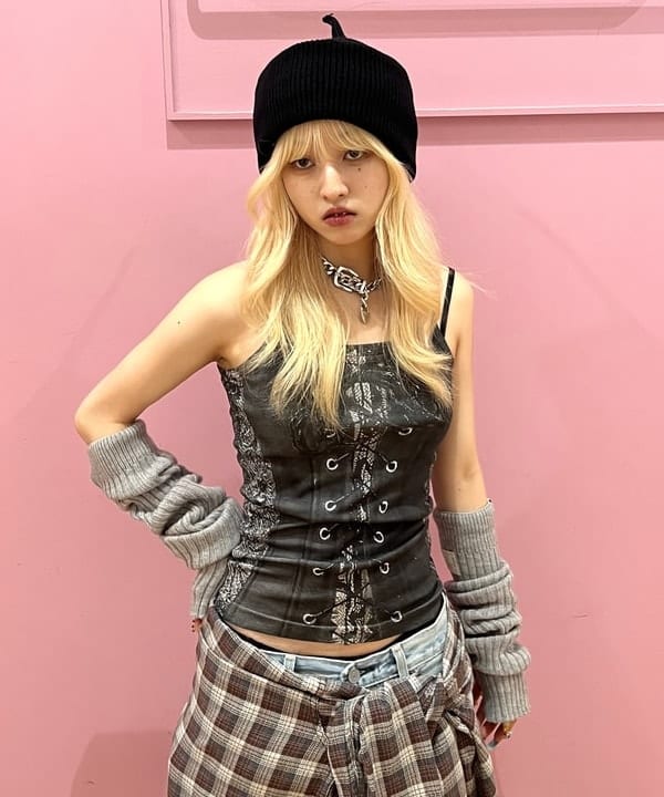 コスゲさんの「BEAMS WOMEN｜Available Today × Ray BEAMS /  ランジェリー キャミソール」を使ったコーディネート