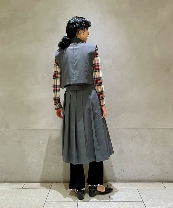 kigoさんの「BEAMS WOMEN｜ダブル ベルト プリーツ スカート」を使ったコーディネート
